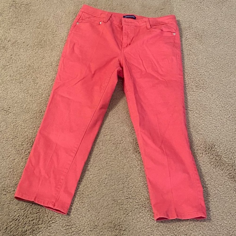Women's Coral Denim Ankle Pants
